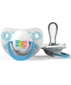 EVON Round Head Pacifier with cover - 2Pieces Pack