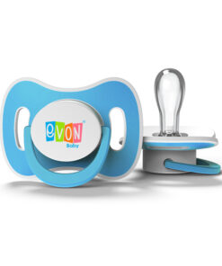 EVON Round Head Pacifier with cover - 2Pieces Pack