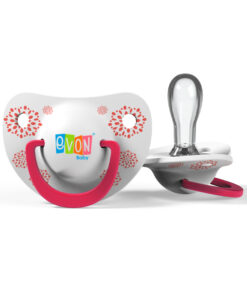 EVON Round Head Pacifier with cover - 2Pieces Pack