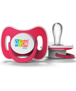 Alternative view of EVON Round Head Pacifier with cover - 2Pieces Pack