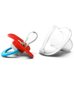 Alternative view of EVON Round Head Small Pacifier with cover