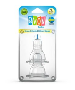EVON Round Head Silicone Nipple - 2Pieces Pack